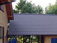 Carport mit integriertem Satteldach